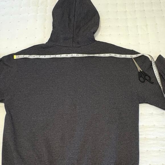 Ohio State Buckeyes Zip Up Hoodie Men's M Gray Red White Champion Sweatshirt - Picture 9 of 10